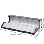 Rak pajangan akrilik, cocok untuk dekorasi jendela rumah, rak penyimpanan 8 kompartemen, bahan akrilik transparan, penyimpanan lemari pakaian yang bergaya.